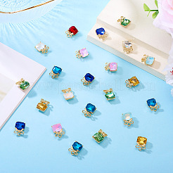 30 шт. подвески из сплава и стекла&nbsp;FIND-TA0008-05G