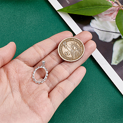 1 pz. 925 cabochon pendenti in argento sterling&nbsp;STER-GA0001-45