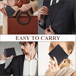 Прямоугольные кожаные кошельки для кредитных карт для мужчин AJEW-WH20007-07A