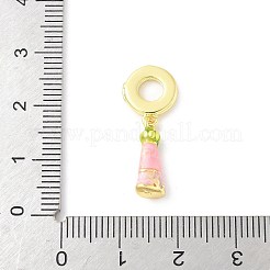Латунные эмалевые европейские подвески-шармы KK-Z101-03G-01