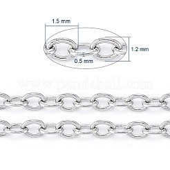 Не тускнеющие 3.28 фут 304 нержавеющая сталь тросовые цепи&nbsp;X-CHS-F007-01P-A
