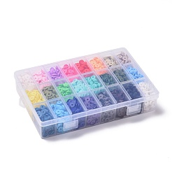 240гр 24-хцветные бусины из полимерной глины ручной работы CLAY-JP0001-07-8mm