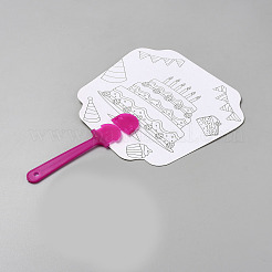 Ventilador de mano de papel&nbsp;DIY-WH20001-27C-01