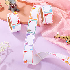 2ロール粘着ラベル絵ステッカー  長方形の紙の手書きの名前タグステッカー  2.7x5.7cm&nbsp;DIY-TA0014-51B