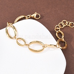 Браслеты-цепочки из нержавеющей стали 304 для женщин&nbsp;BJEW-K293-05G