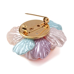 Broches florales en acier inoxydable 304 et résine&nbsp;JEWB-G049-03G-01