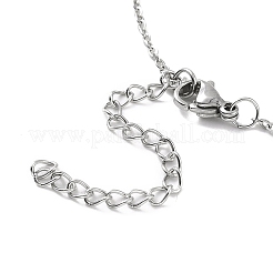 Бамбуковое колье с подвеской из натурального агата NJEW-P260-02P