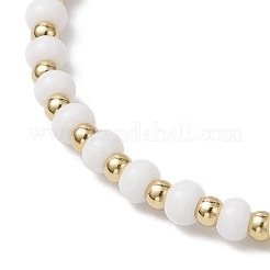 Стеклянные бусины растянуть браслеты&nbsp;BJEW-JB11719-02