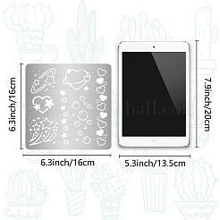 Трафареты для штампов из нержавеющей стали DIY-WH0238-152