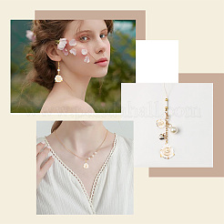 160 шт. 2 стиля бусины из АБС-пластика с имитацией жемчуга KY-AR0001-14