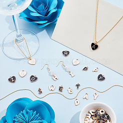 4 пакетик 4-х цветных эмалевых подвесок из сплава&nbsp;ENAM-NB0002-28B