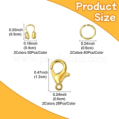 Карабины из цинкового сплава с защитой и протекторами из латунной проволоки с открытыми железными кольцами&nbsp;DIY-YW0010-08