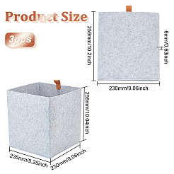 Ящик для хранения войлочной корзины в скандинавском стиле AJEW-WH0347-13