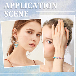 800шт 2 стиля экологически чистые прозрачные акриловые бусины TACR-SP0001-01A