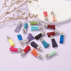 60 шт. 30 цвета искусственная замша подвеска с кисточкой украшения FIND-YW0001-13P