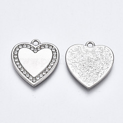 Сплава кристалла горный хрусталь подвески PALLOY-T067-200P-RS