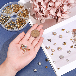 Messing Glas Strass Spikes&nbsp;FIND-WR0003-65