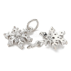 Латунные подвески с микропаве из кубического циркония с подвесным кольцом KK-A254-24P