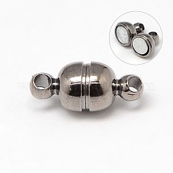 Chiusure magnetiche rotonde in ottone con passanti&nbsp;KK-D331-M-NF