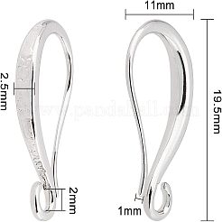 Латунные крючки для сережек&nbsp;KK-FH0001-24