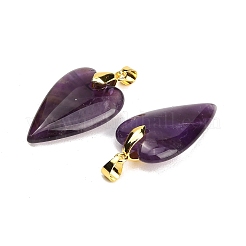 Natürlichen Amethyst Edelsteinanhänger&nbsp;X-G-E570-01G-05