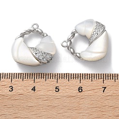 Латунные микро проложить кубического циркония подвески&nbsp;KK-C079-03P