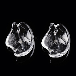 Прозрачные стеклянные бусины-лепестки GLAA-N001-22