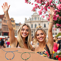 30шт 10-цветный вощеный полиэстеровый шнур для плетения браслета&nbsp;BJEW-TA00653