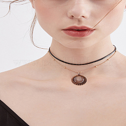 Наборы для самостоятельного изготовления ожерелий с подвесками&nbsp;DIY-LP0001-37