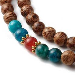 Collana con ciondolo rotondo piatto guan yin&nbsp;NJEW-JN03662