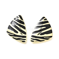 Clous d'oreilles en alliage d'émail&nbsp;EJEW-V010-01G-01