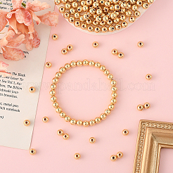 150 шт. латунные распорные бусины для покрытия стойки&nbsp;KK-PA0001-03D-G