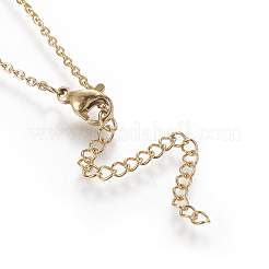 Colliers pendentif initiale en laiton&nbsp;NJEW-I230-24G-N