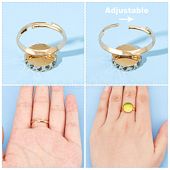 36 шт. 9 латунных регулируемых кольца&nbsp;KK-PH0004-02