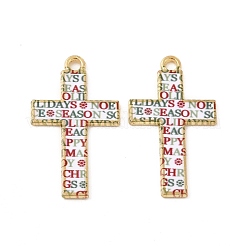 Подвески в стиле мозаики из сплава золотого тона&nbsp;ENAM-G213-01G-03