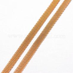 304 Edelstahl-Mesh-Kettenhalsketten&nbsp;NJEW-G256-02G