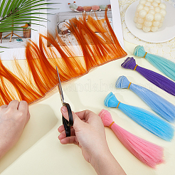 6 шт. 6 цвета высокотемпературного волокна кукольный парик волосы&nbsp;AJEW-DC0002-10