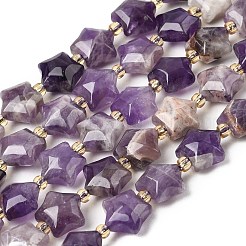Природный аметист нитей бисера&nbsp;G-Z080-A34-10mm