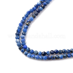Нитки бусины из натурального ляписа-лазури G-RM250104-D8