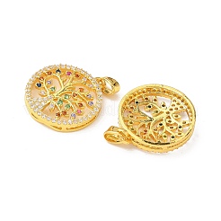 Латунные микро проложить кубического циркония подвески KK-S532-05G