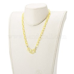 Персонализированные ожерелья-цепочки из абс-пластика NJEW-JN03476