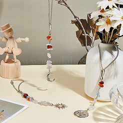 3 шт. 3 стиля подвесных украшений из сплава и латуни&nbsp;HJEW-OC00306