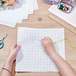 6 шт. 2-х цветные листы ткани для вышивки крестом 11ct AJEW-AR0004-82