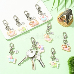 10 шт. подвесные украшения в виде собаки из смолы&nbsp;HJEW-YW00306