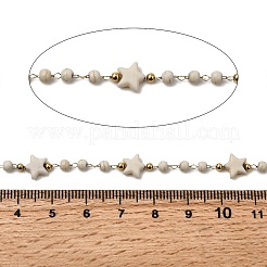 Цепи ручной работы из нержавеющей стали 304 с синтетическим бирюзовым покрытием CHS-L032-06G-01