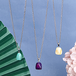 Подвески из натурального полосатого агата / полосатого агата G-GA0001-03