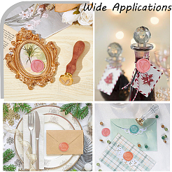 3 стиль выпускной тема золотистый тон латунный воск печать штамп головка AJEW-CP0007-50A-04