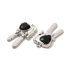 Стеклянные подвески в форме сердца PALLOY-E024-29P-03