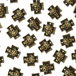 Croce in lega stile tibetano con pendenti in lega gesù per gioielli pasquali&nbsp;MLF10674Y-NF