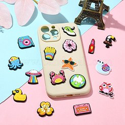 60 шт. 30 стиля ПВХ кабошоны&nbsp;KY-CJ0002-09A